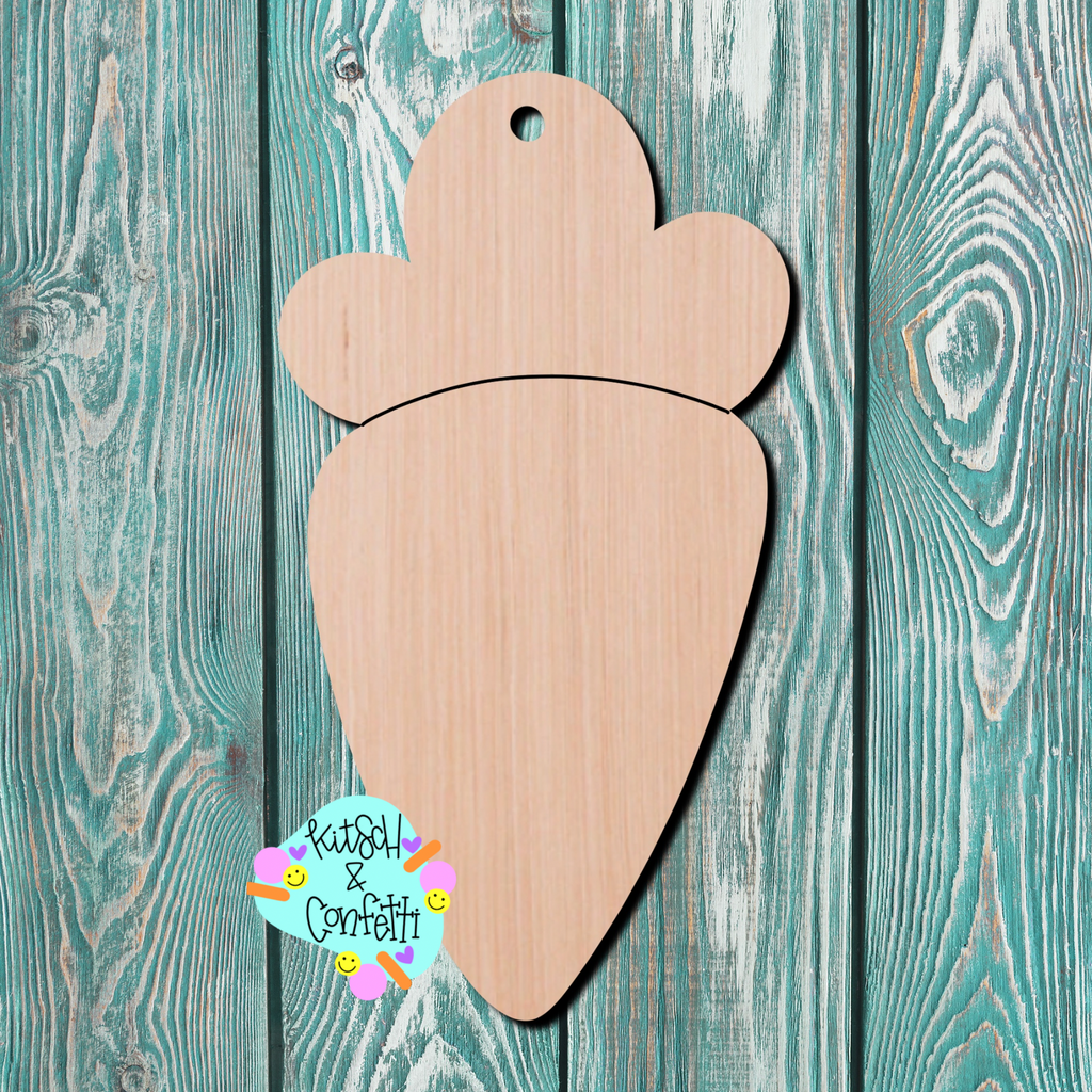 Kitsch & Confetti Easter Basket Tag Wooden Blank