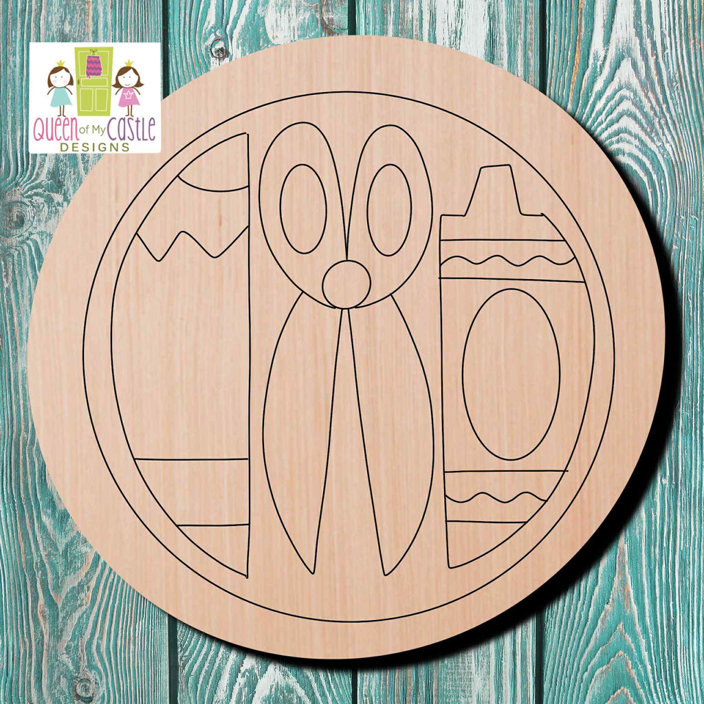 QOMC Teacher Wooden Cutout