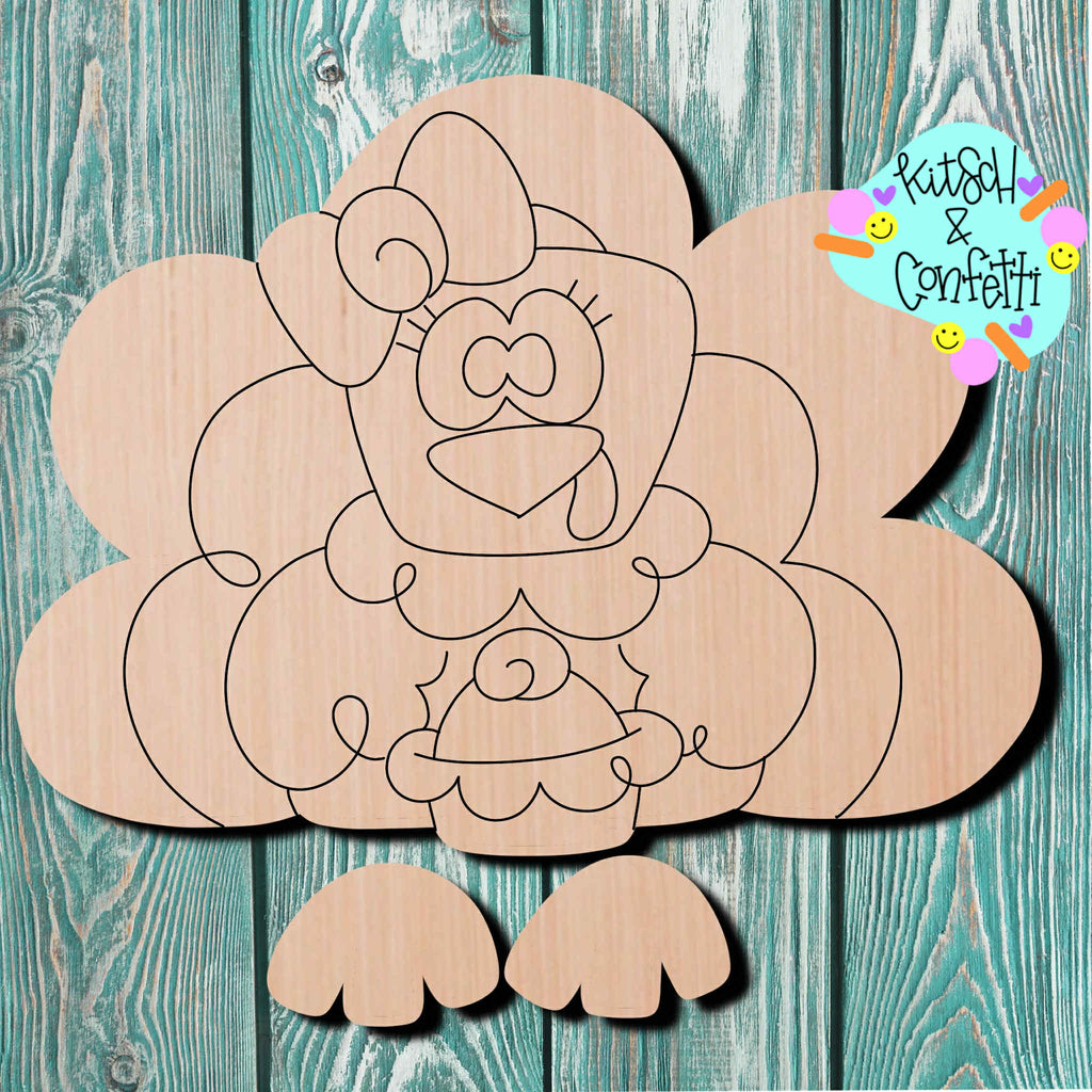 Kitsch & Confetti Thanksgiving Turkey Wooden Cutout