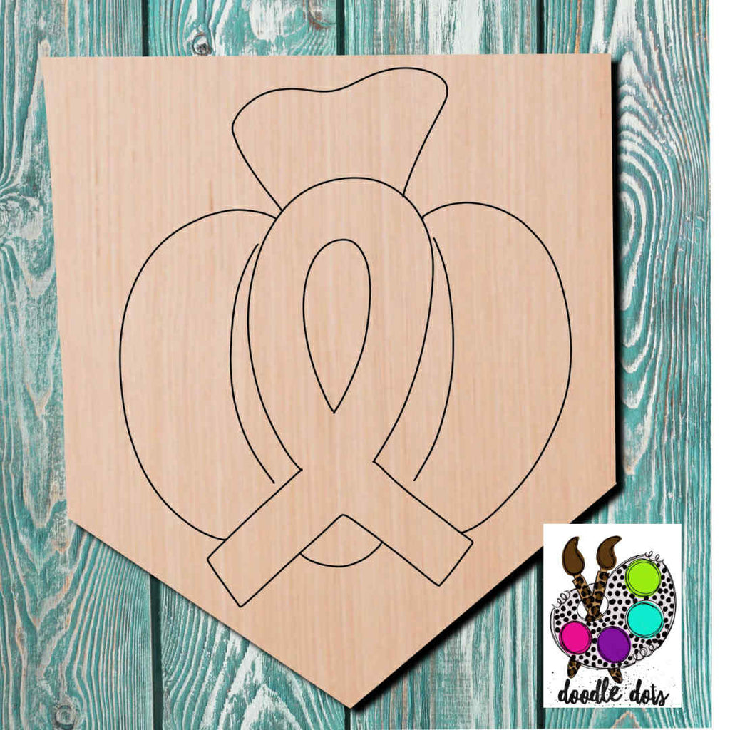 Doodle Dots Breast Cancer Awareness Wooden Cutout