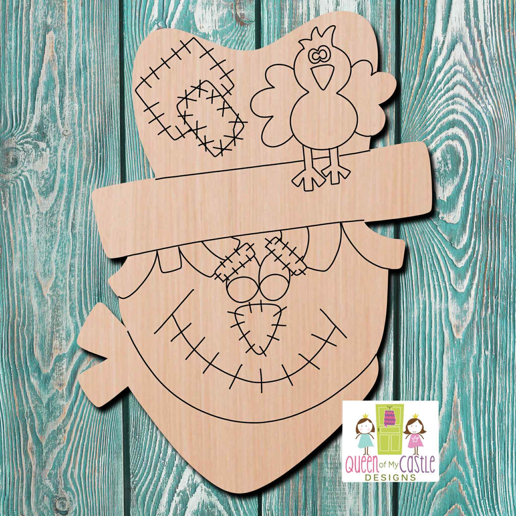 QOMC Scarecrow Wooden Cutout