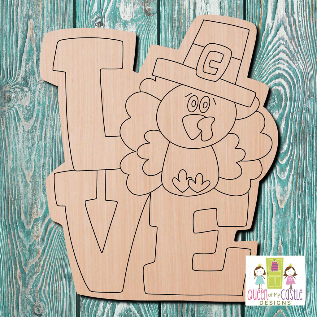 QOMC Turkey Wooden Cutout