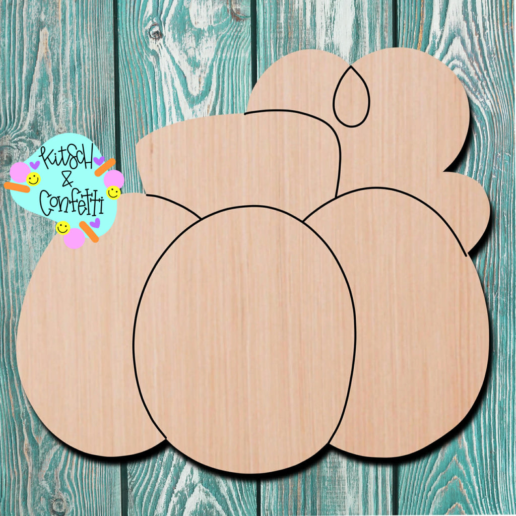 Kitsch & Confetti Pumpkin Wooden Cutout