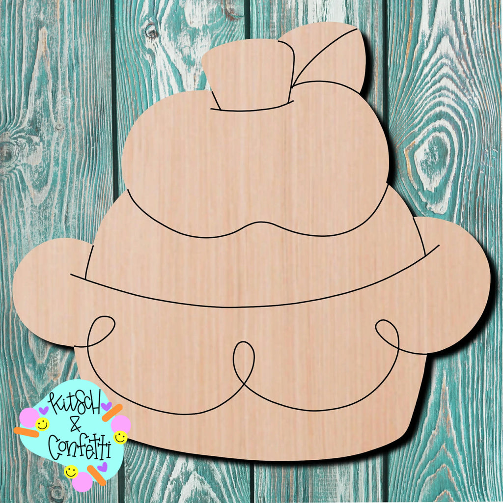 Kitsch & Confetti  Apple Pie Wooden Cutout