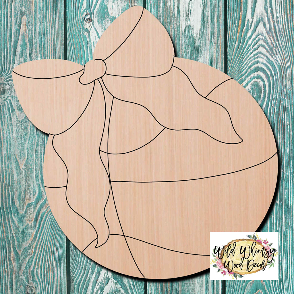 Wild Whimsy Wood Decor Basketball Wooden Cutout