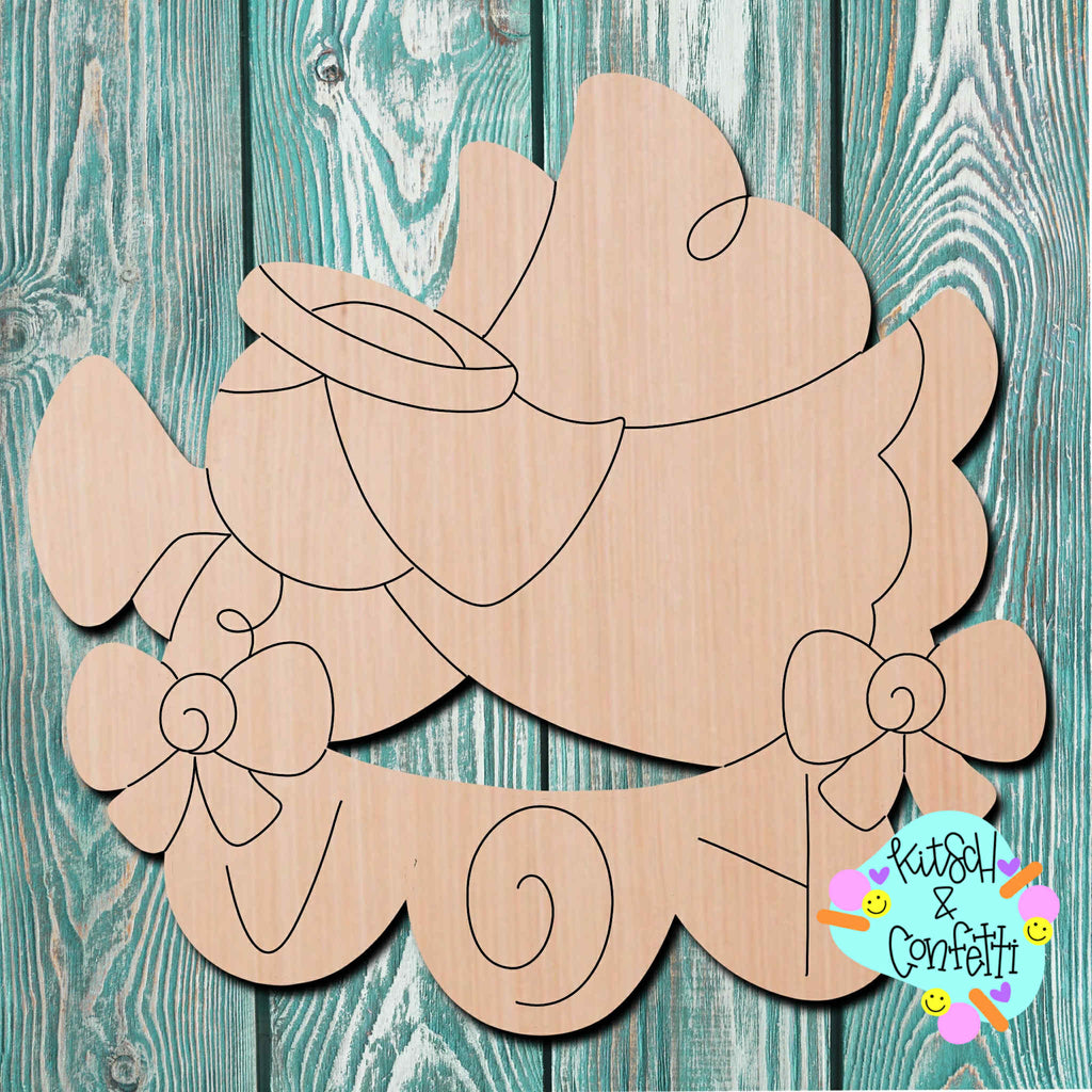 Kitsch & Confetti Christmas Angel Wooden Cutout