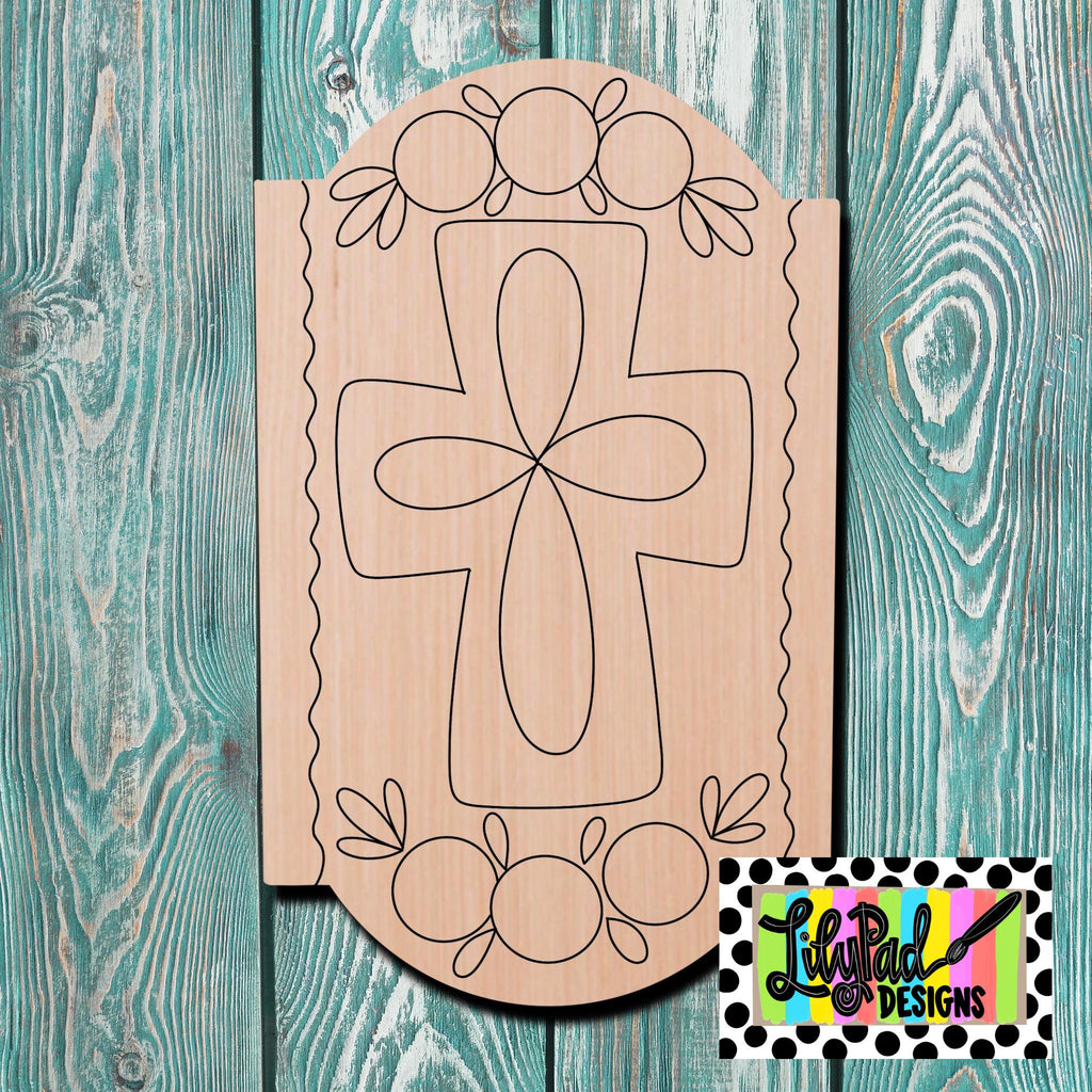 Lilypad Designs Floral Cross