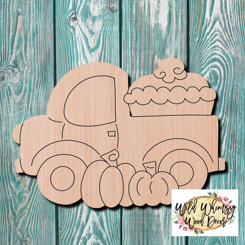 Wild Whimsy Wood Decor Thanksgiving Truck