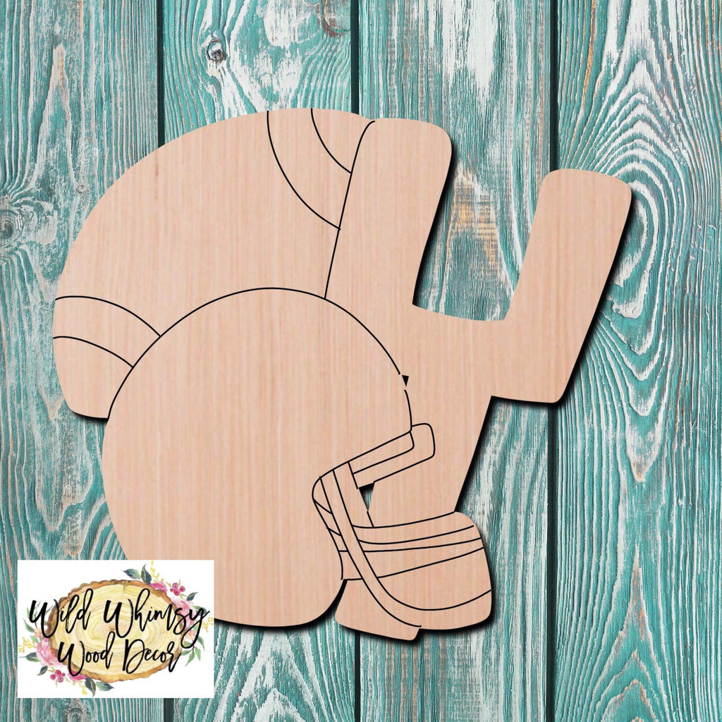 Wild Whimsy Wood Decor Football Trio