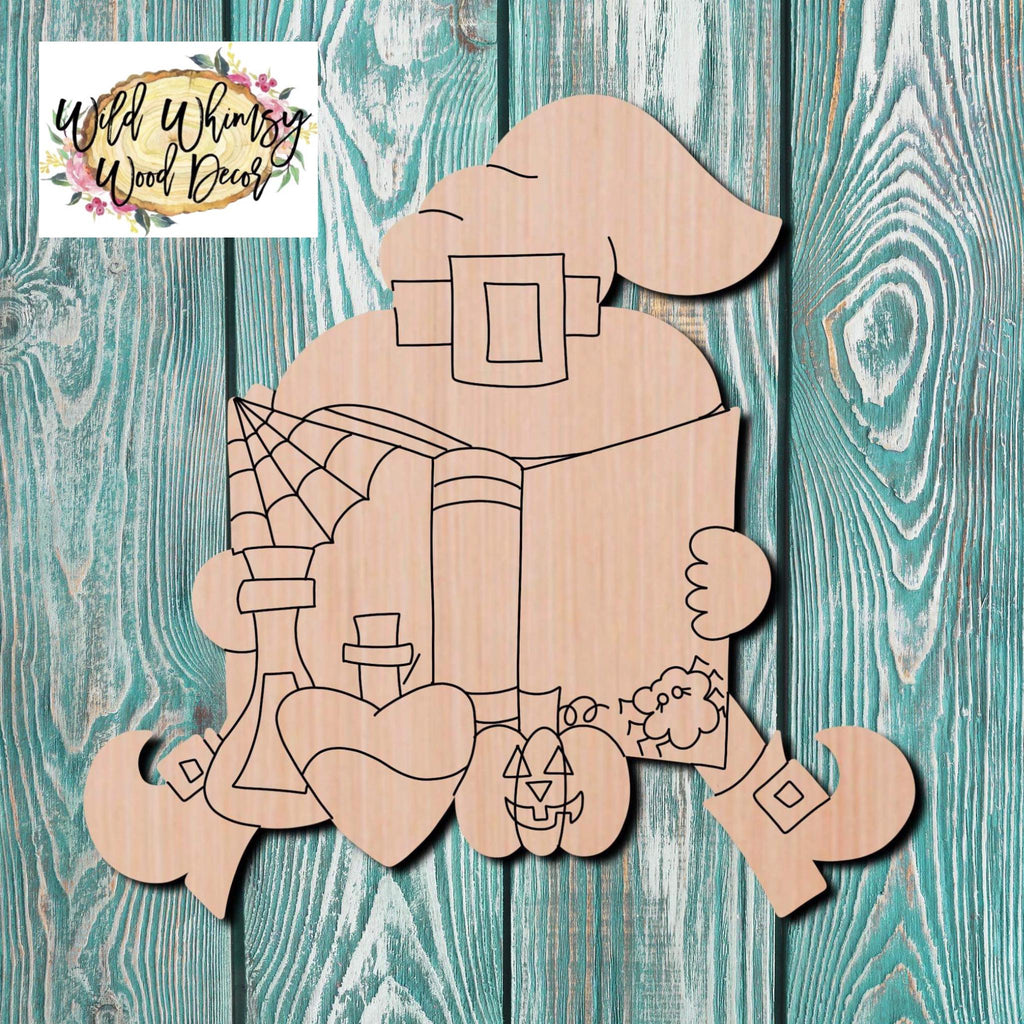 Wild Whimsy Wood Decor Witch