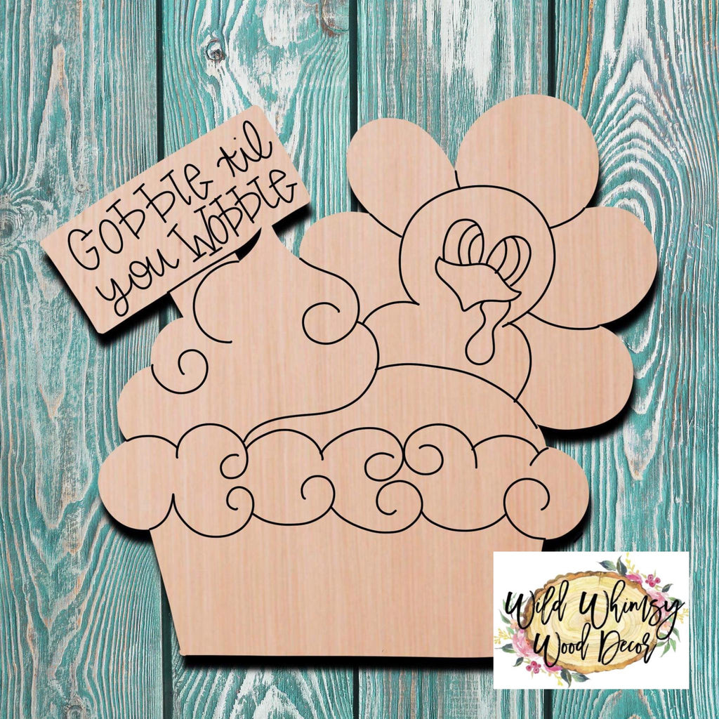 Wild Whimsy Wood Decor Thanksgiving Pumpkin Pie