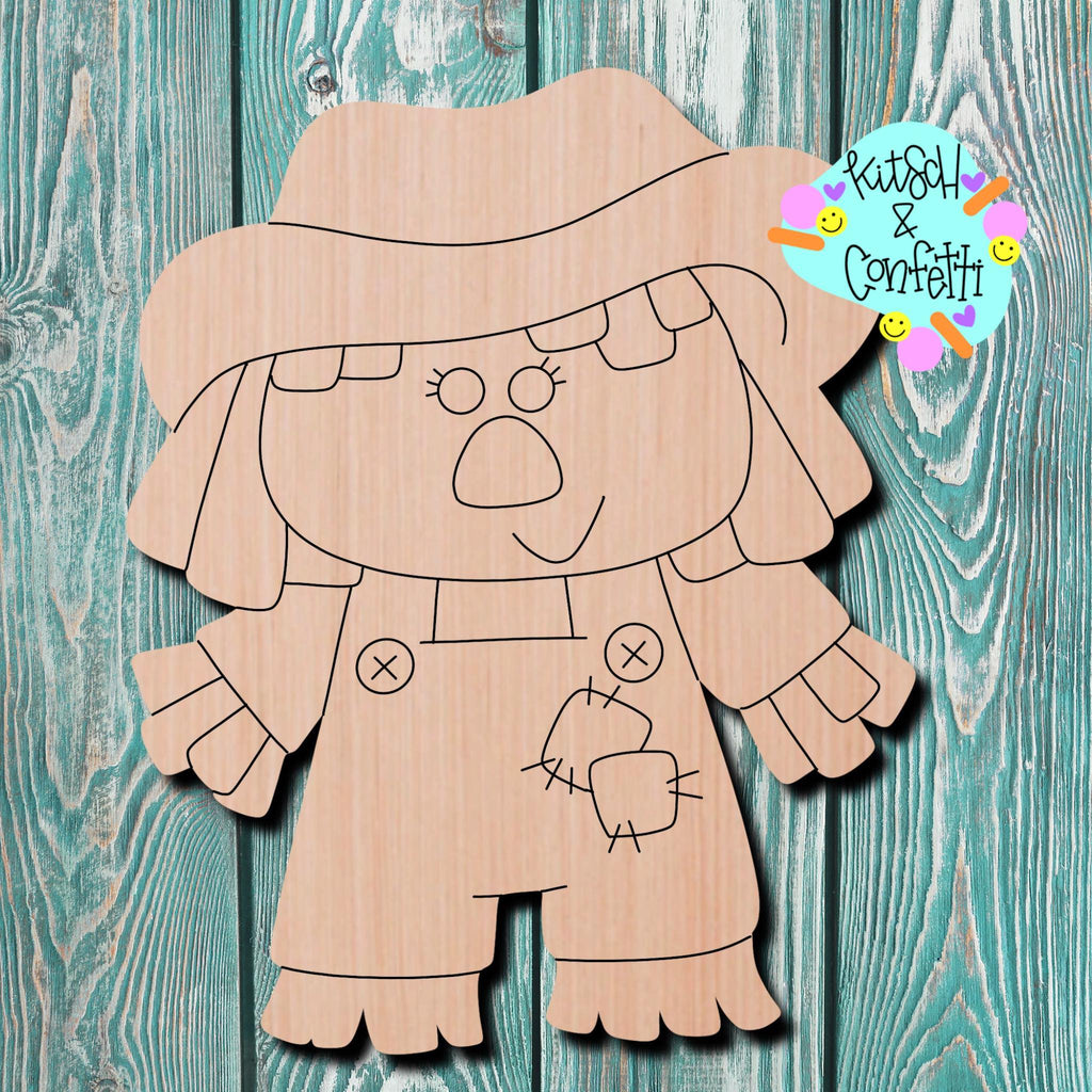 Kitsch & Confetti Scarecrow Wooden Cutout