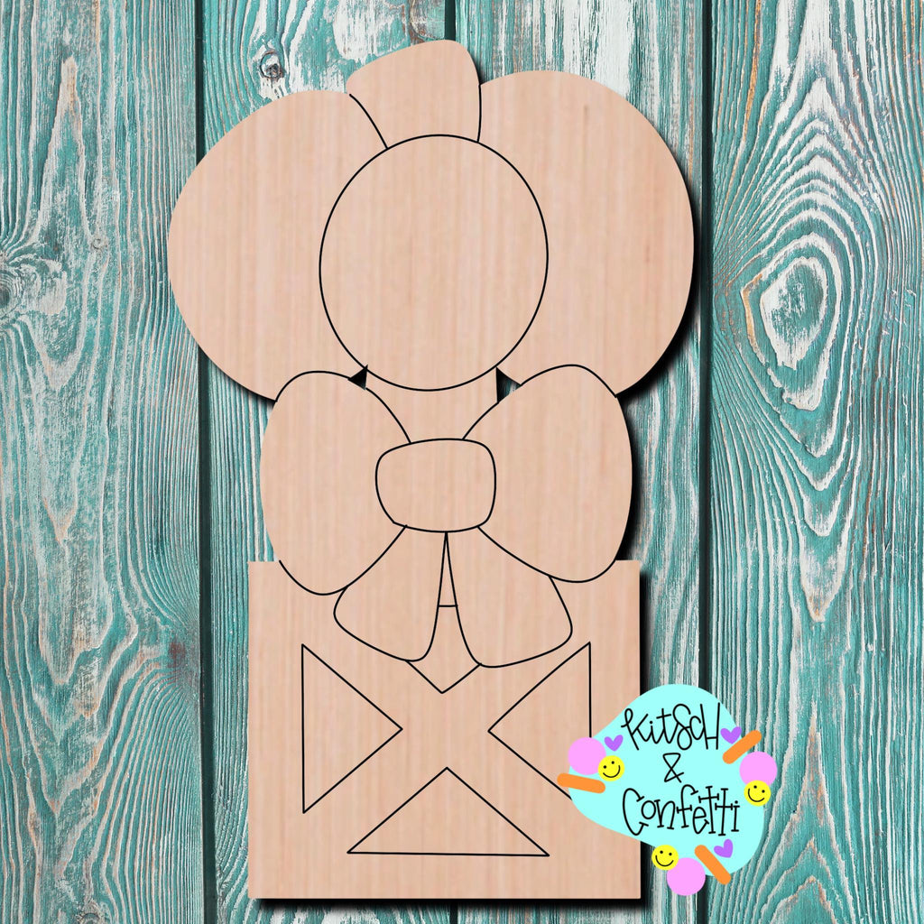 Kitsch & Confetti Pumpkin Wooden Cutout