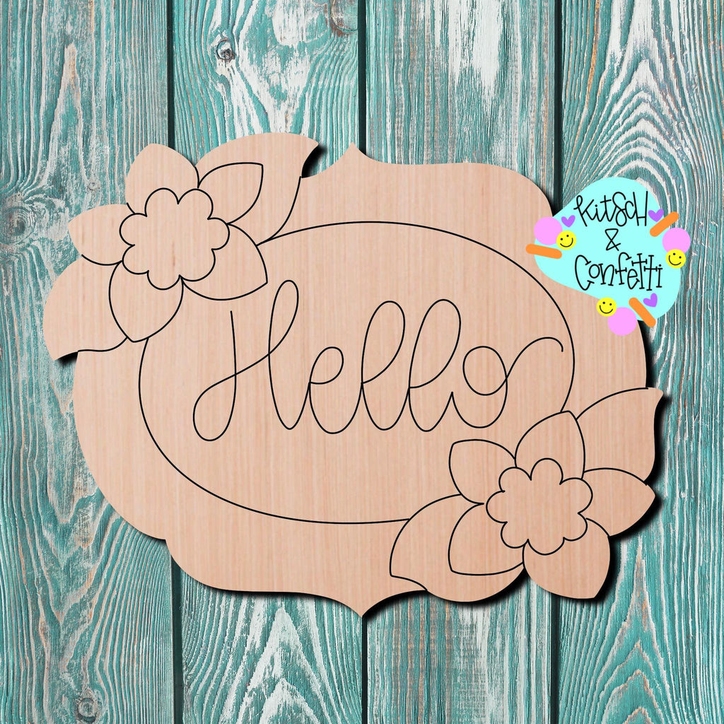 Kitsch & Confetti Sunflower Wooden Cutout