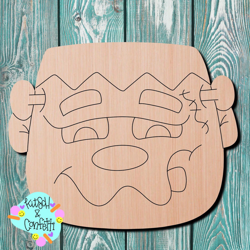 Kitsch & Confetti Frankenstein Wooden Cutout