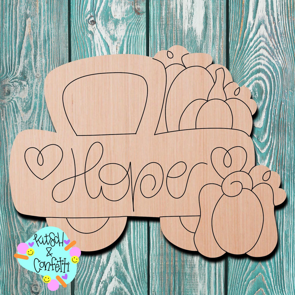 Kitsch & Confetti Breast Cancer Awareness Wooden Cutout