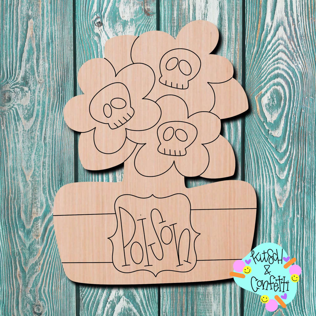 Kitsch & Confetti Halloween Wooden Blank