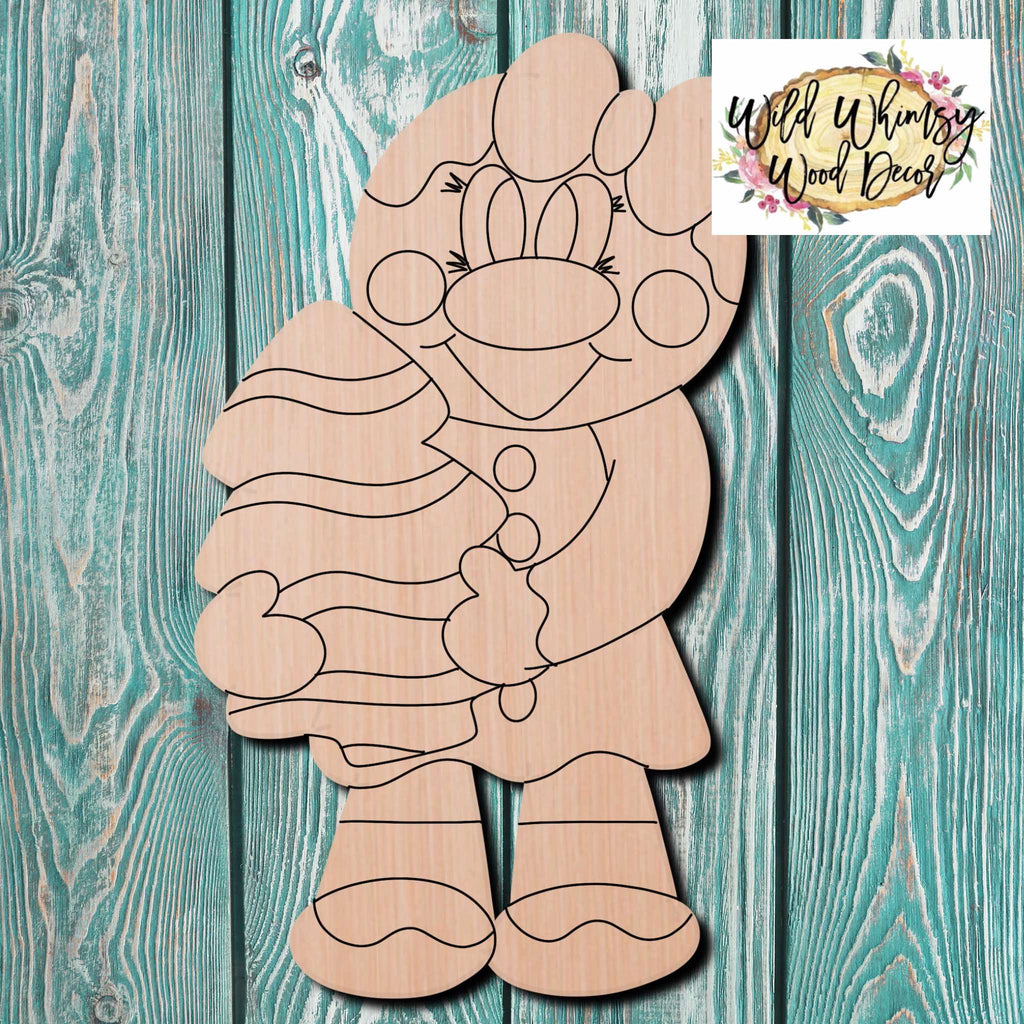 Wild Whimsy Wood Decor Gingerbread Girl Wooden Cutout