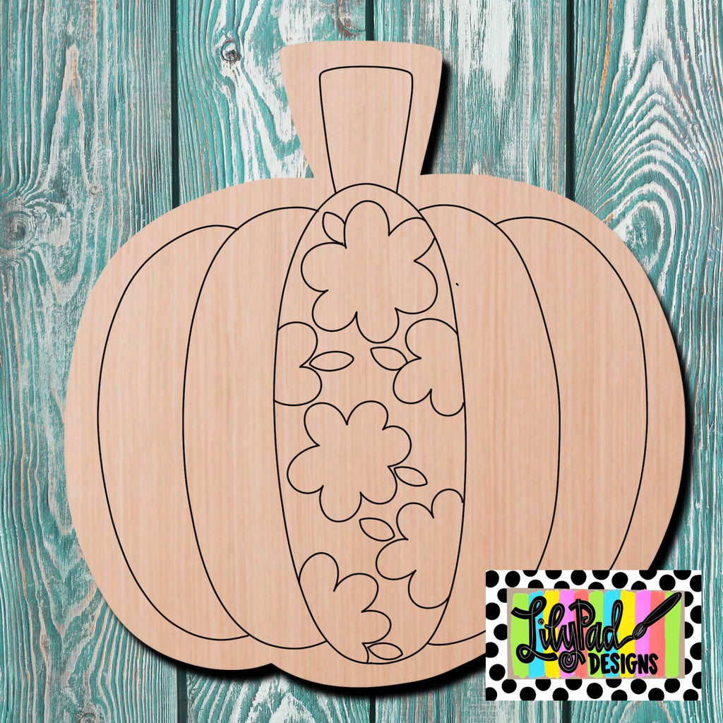 Lilypad Designs Pumpkin Wooden Cutout