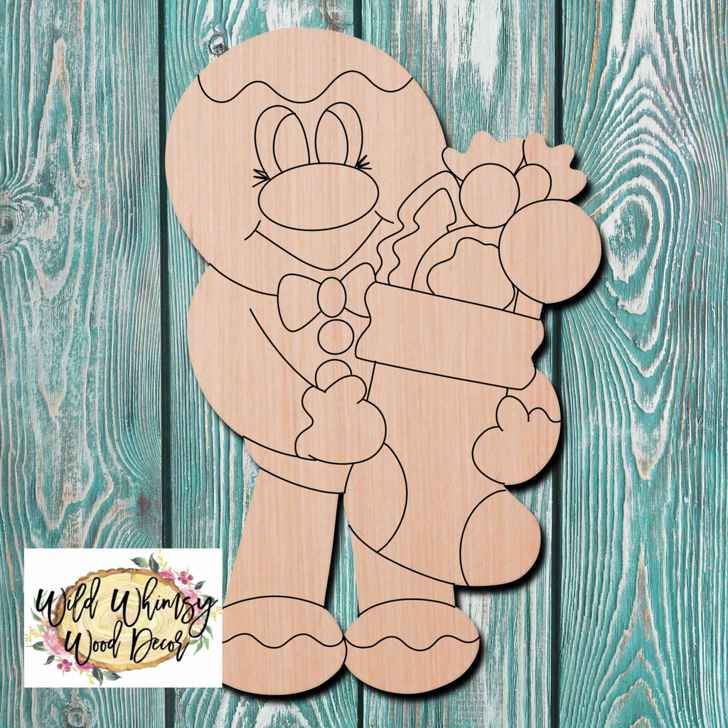 Wild Whimsy Wood Decor Gingerbread Boy Wooden Cutout