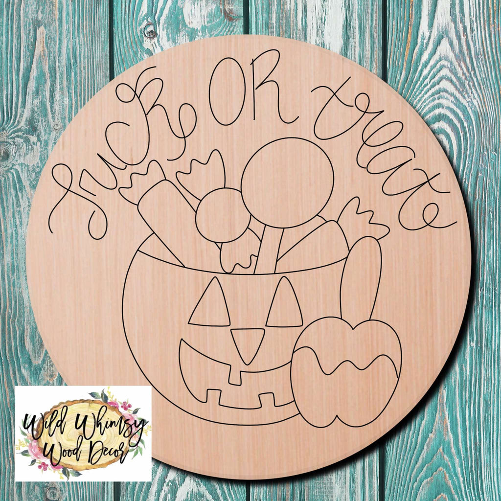 Wild Whimsy Wood Decor Jack O Lantern Wooden Cutout