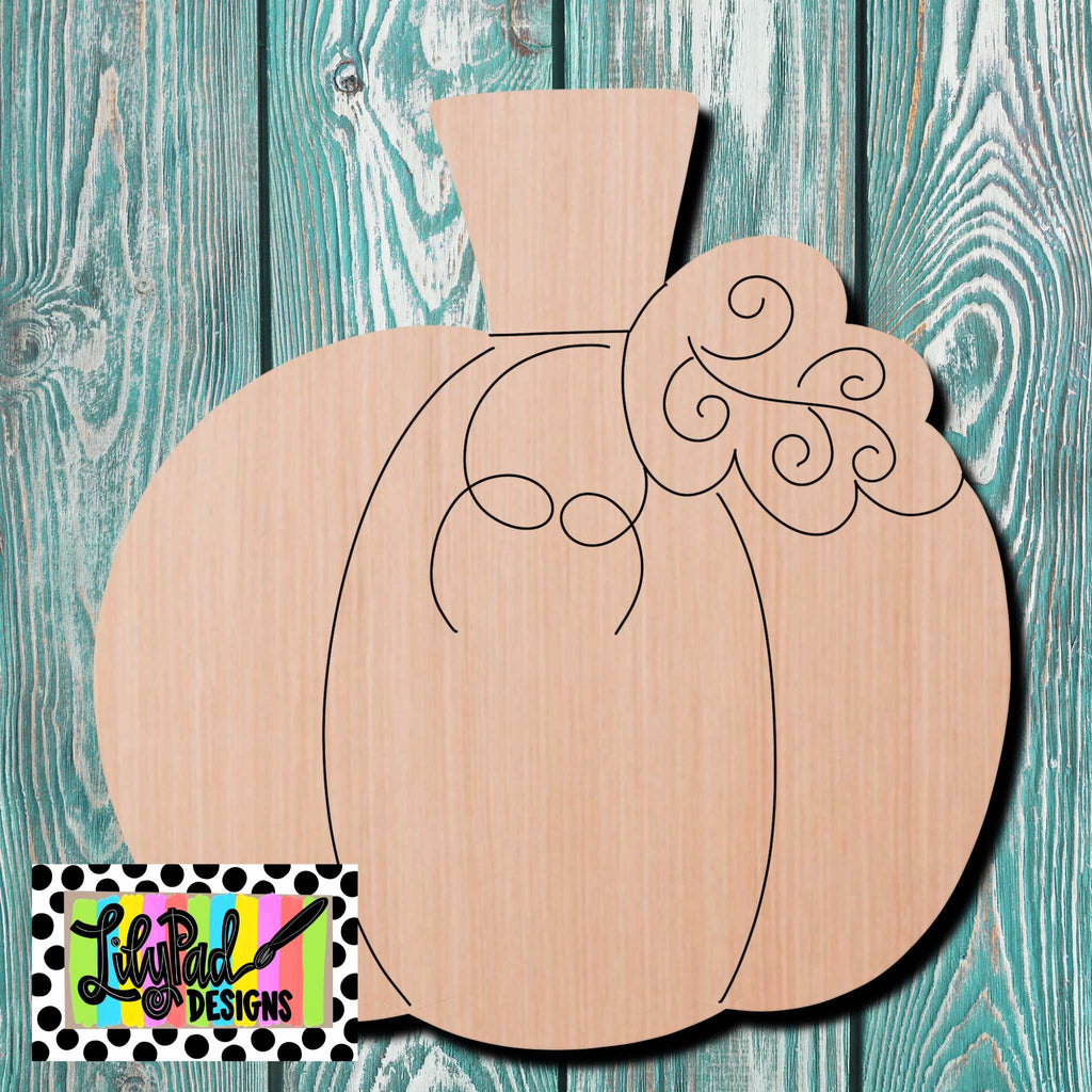 Lilypad Designs Pumpkin Wooden Cutout