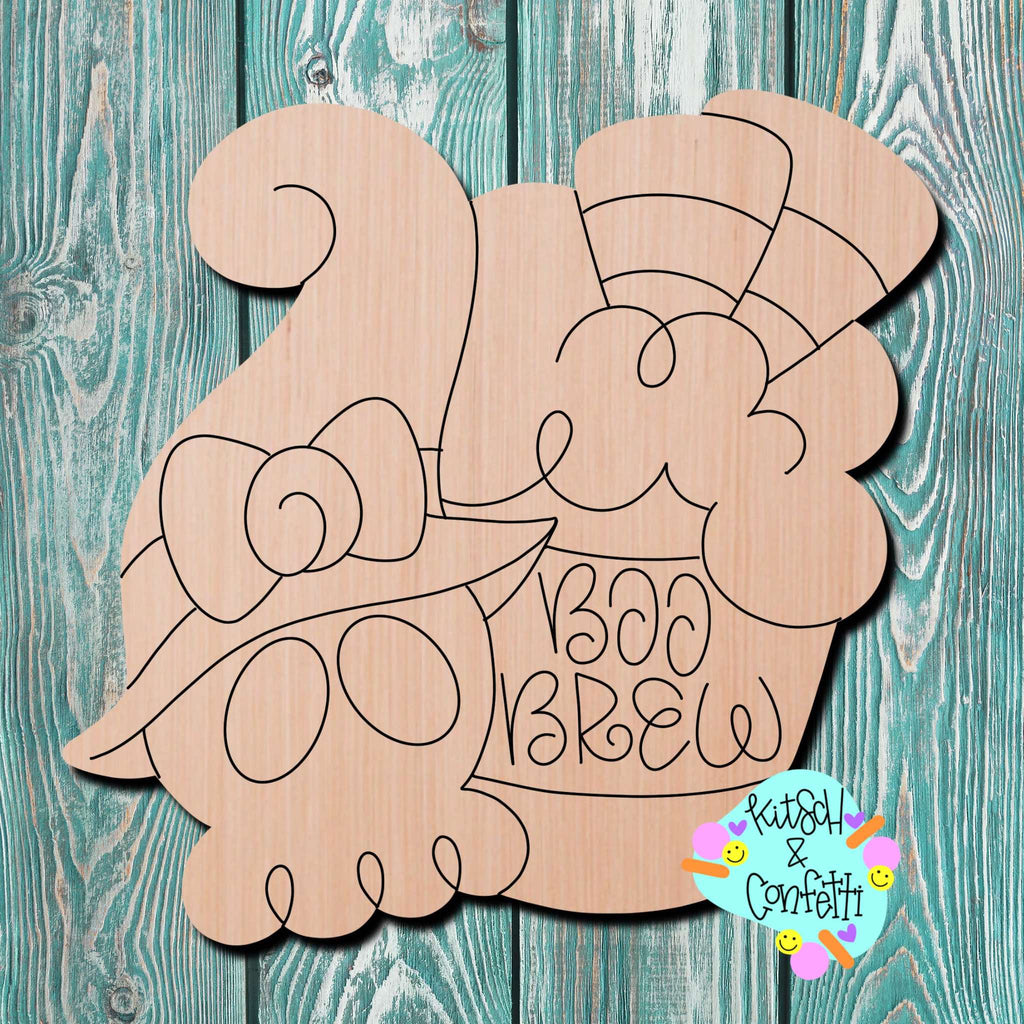 Kitsch & Confetti Boo Brew Wooden Cutout