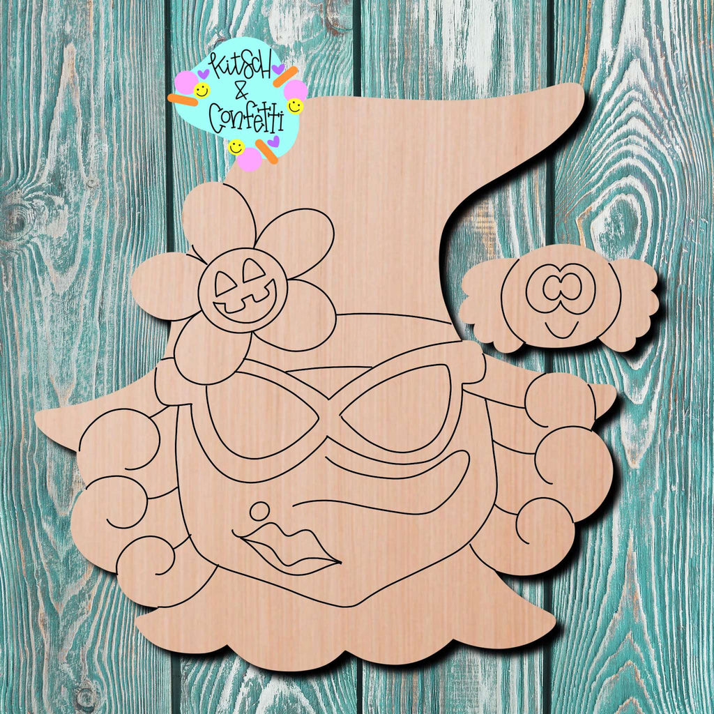 Kitsch & Confetti Witch Wooden Cutout