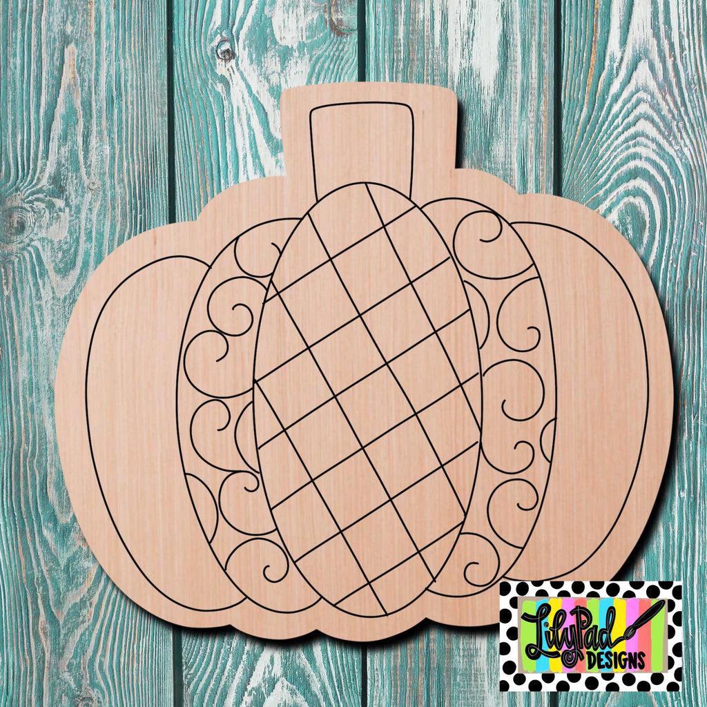 Lilypad Designs Checkered Pumpkin