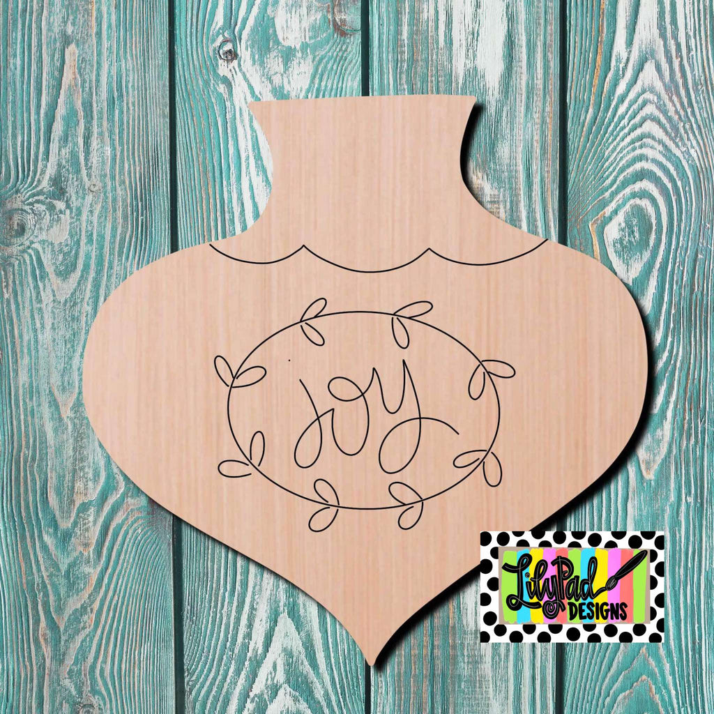 Lilypad Designs  Christmas Ornament Wooden Cutout