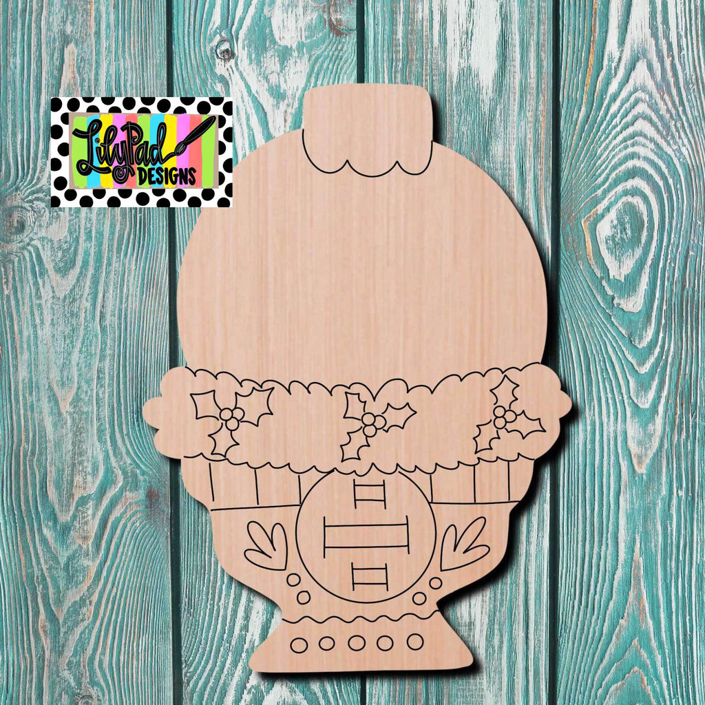 Lilypad Designs Christmas Ornament Wooden Cutout