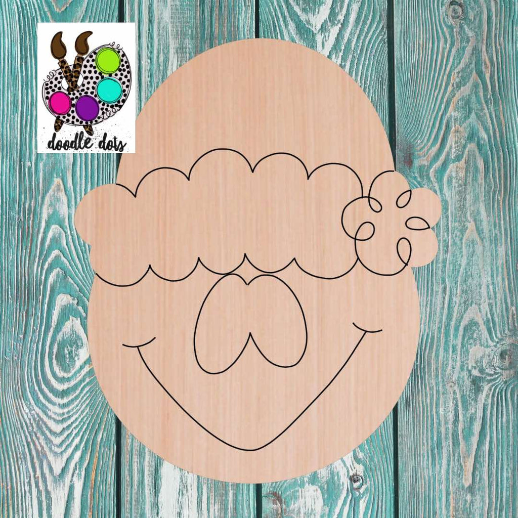 Doodle Dots Gingerbread Man Wooden Cutout