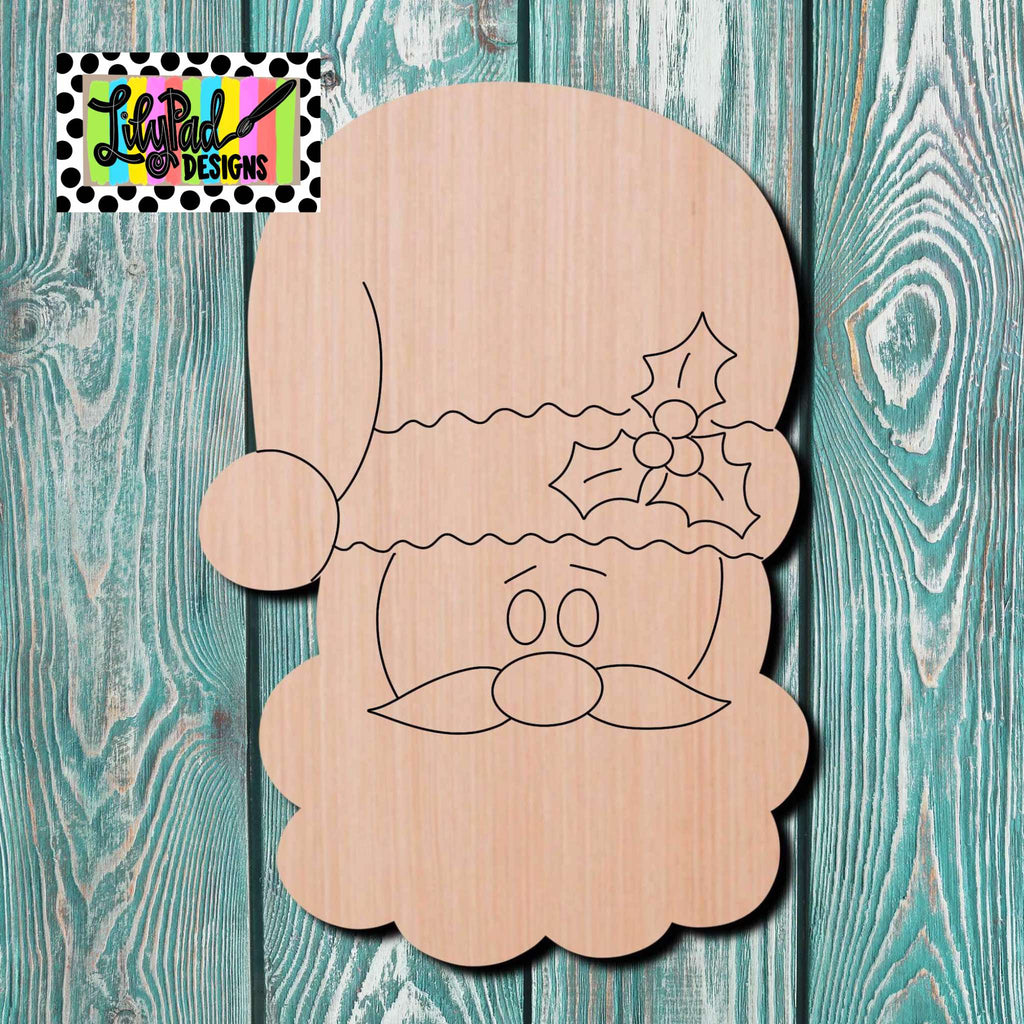 Lilypad Designs  Santa Wooden Cutout