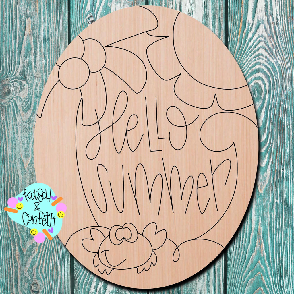 Kitsch & Confetti Beach Wooden Cutout