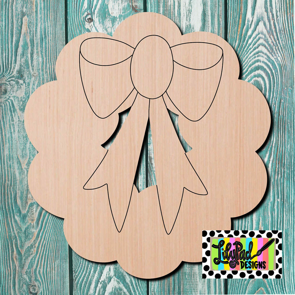 Lilypad Designs Wreath Wooden Cutout