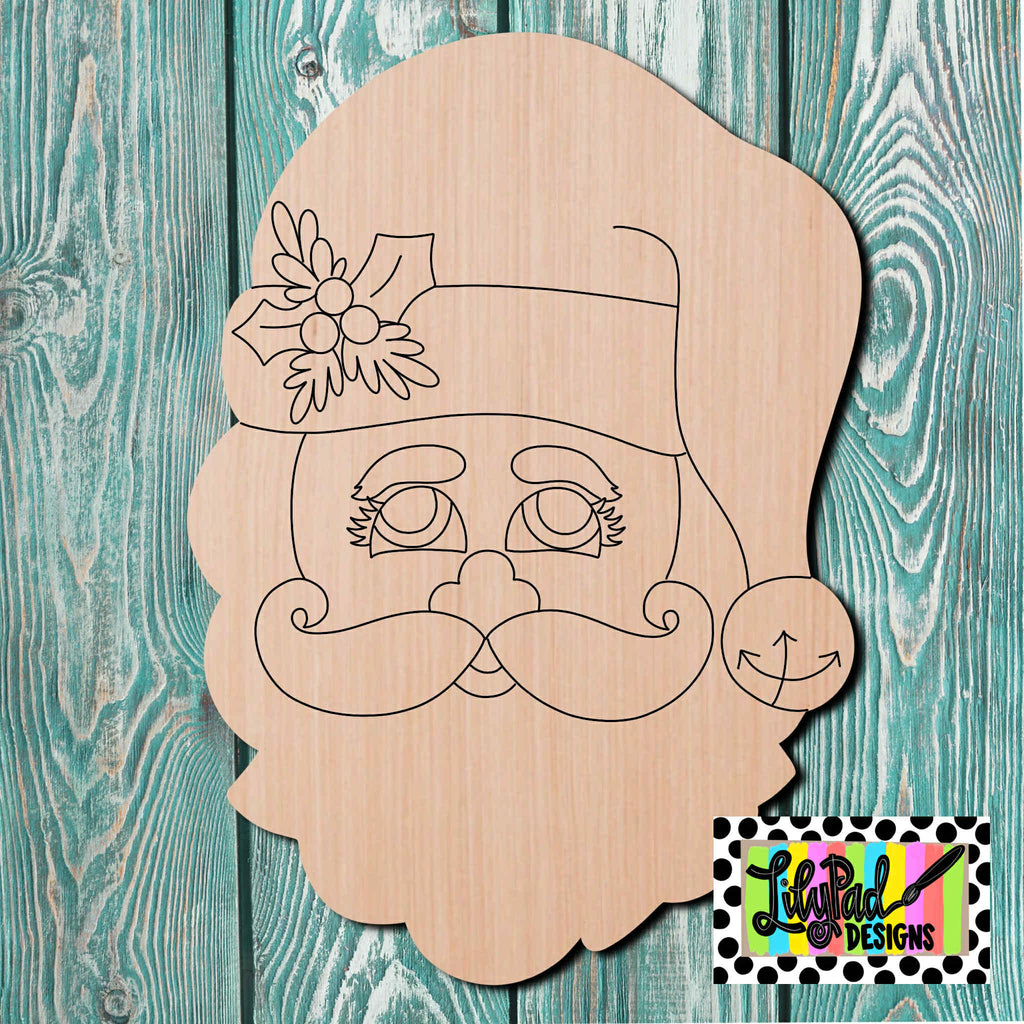 Lilypad Designs Santa Wooden Cutout