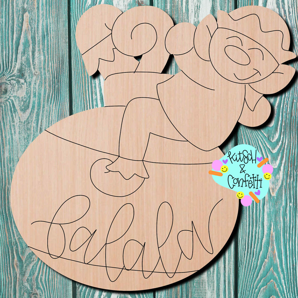 Kitsch & Confetti Elf Wooden Cutout