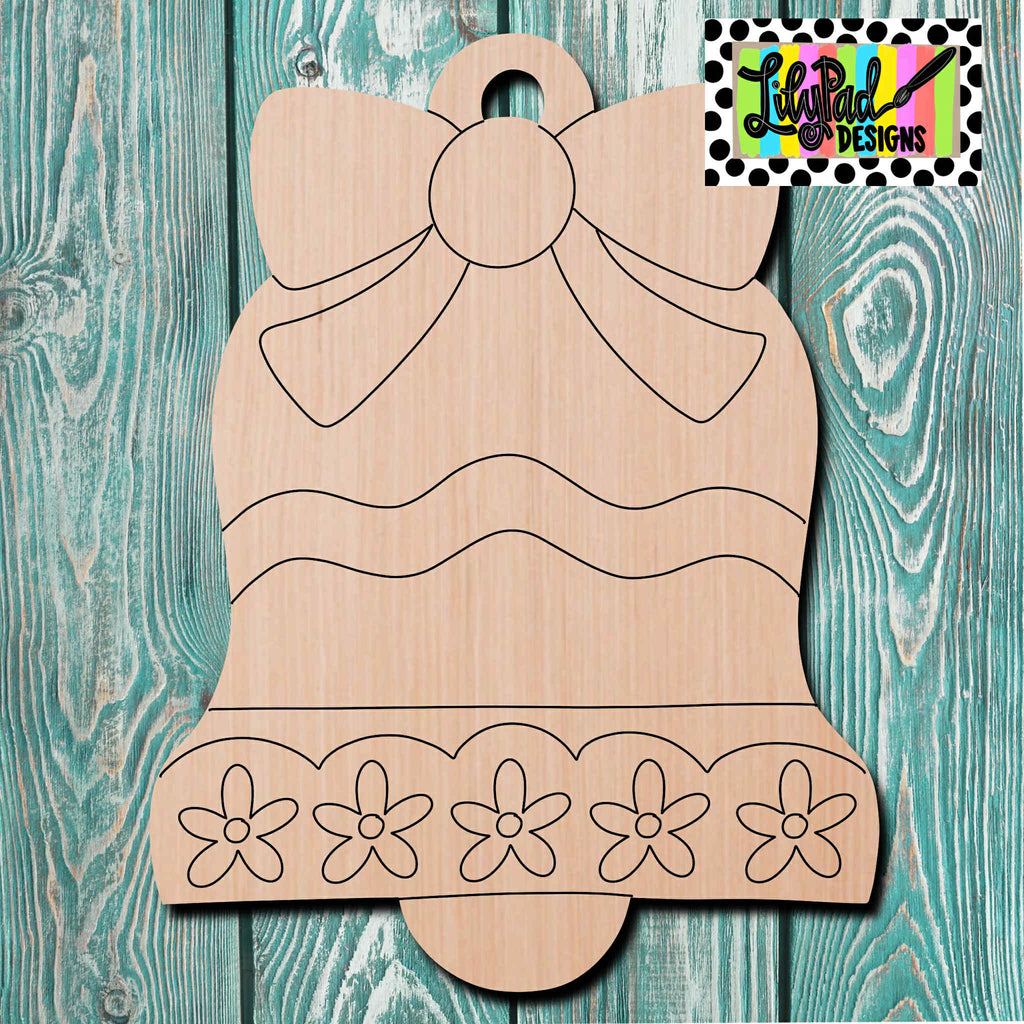 Lilypad Designs Christmas Bell Wooden Cutout