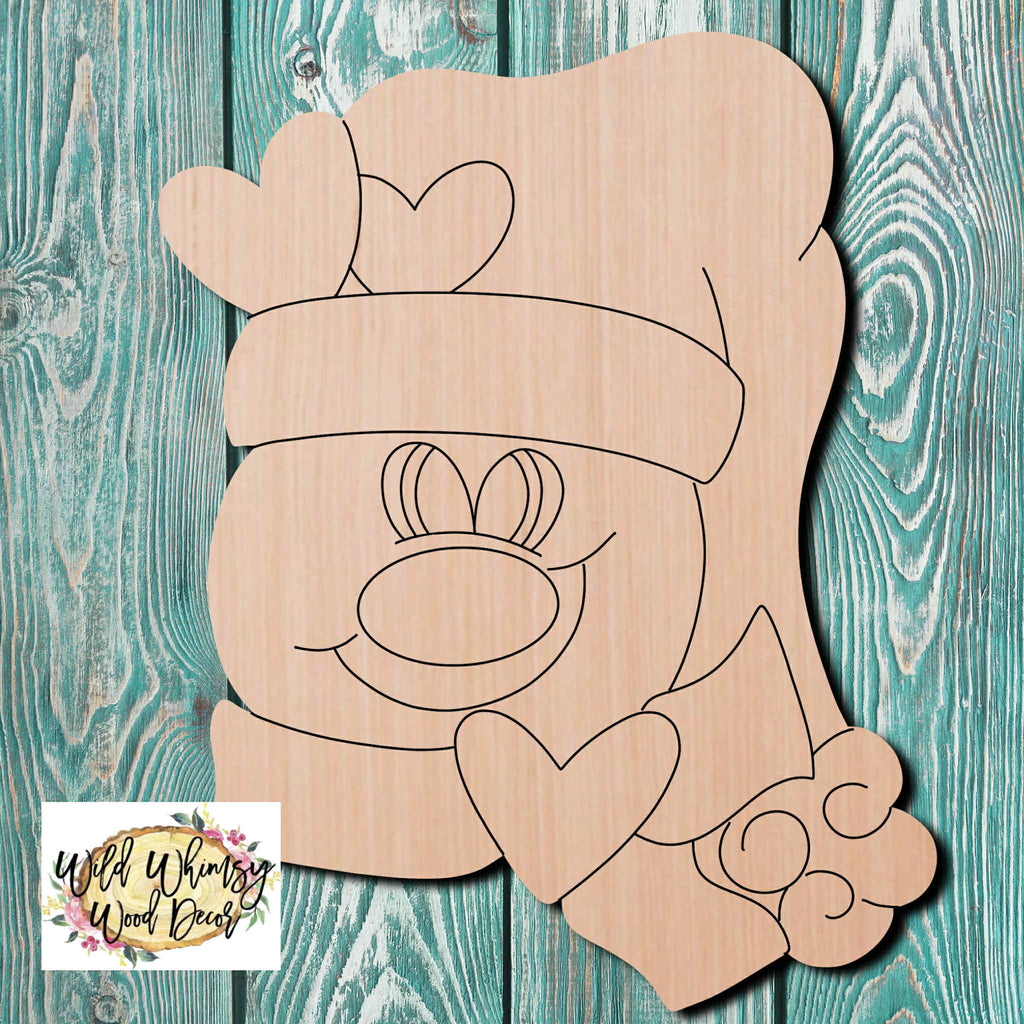 Wild Whimsy Wood Snowman Wooden Cutout