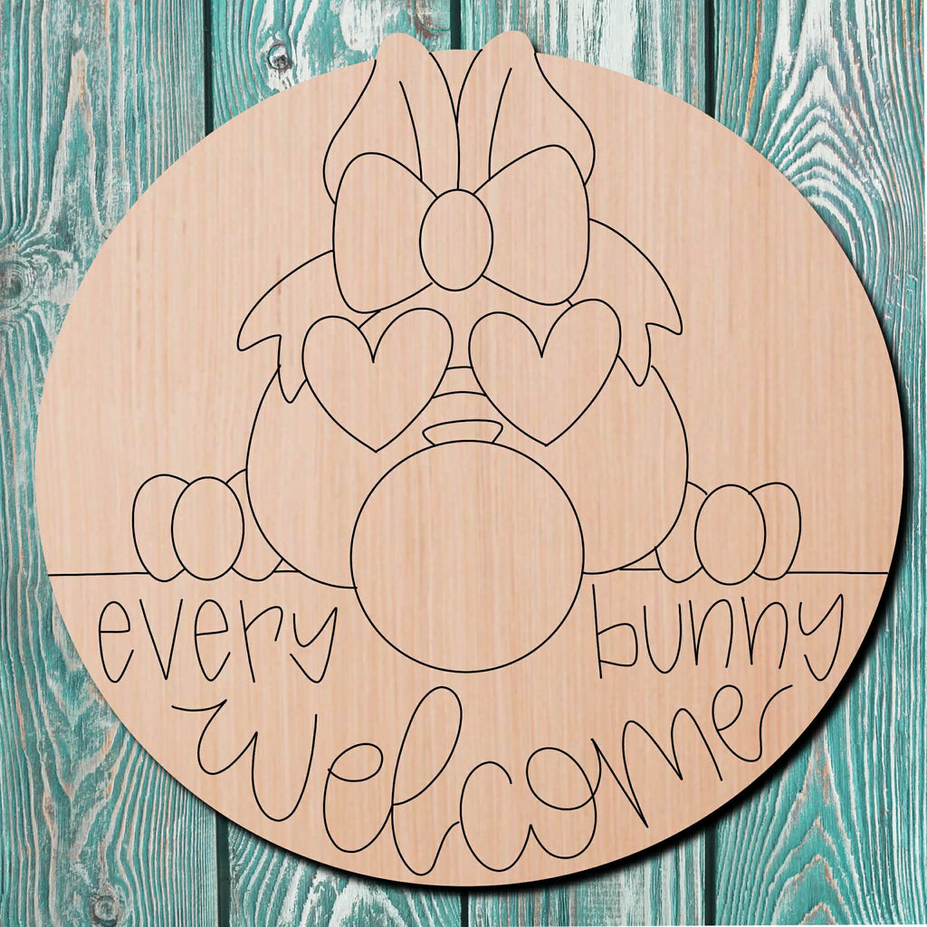 Kitsch & Confetti Easter Bunny Wooden Cutout