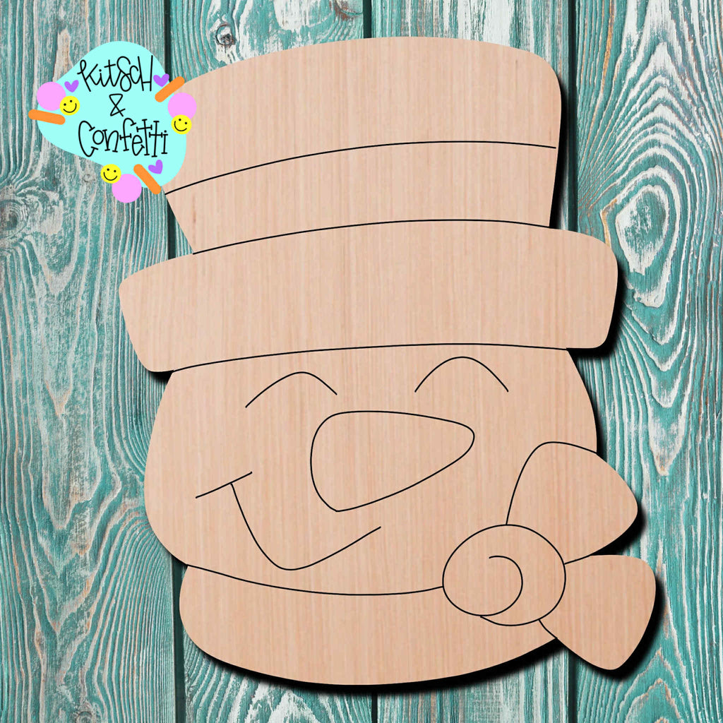 Kitsch & Confetti Snowman Wooden Cutout