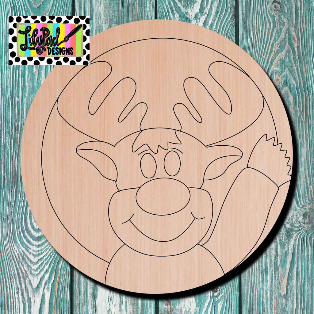 Lilypad Designs Reindeer Wooden Cutout