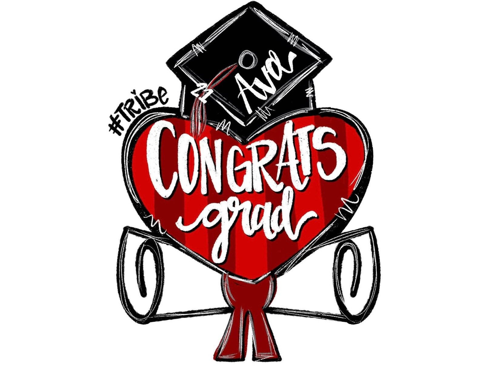 QOMC Graduation Wooden Cutout – Kitsch And Confetti