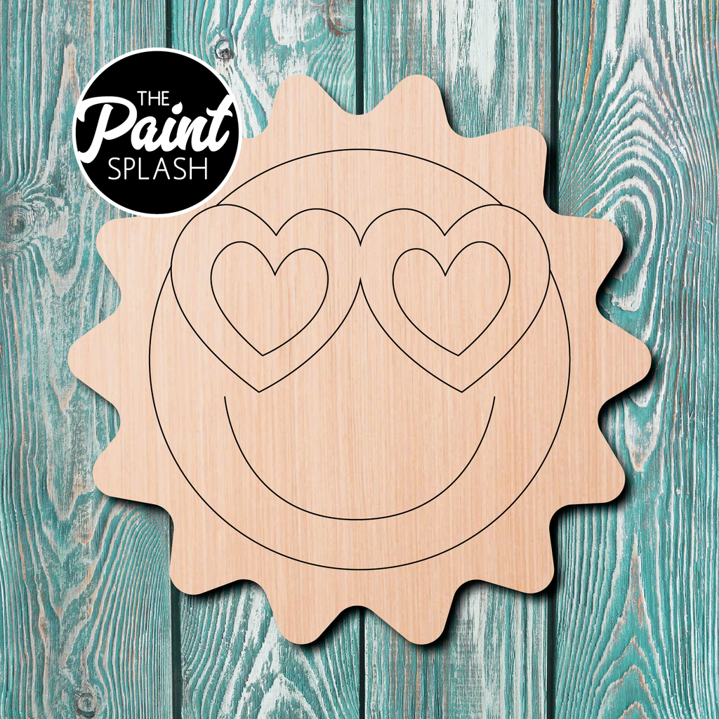 The Paint Splash Sunshine Wooden Cutout