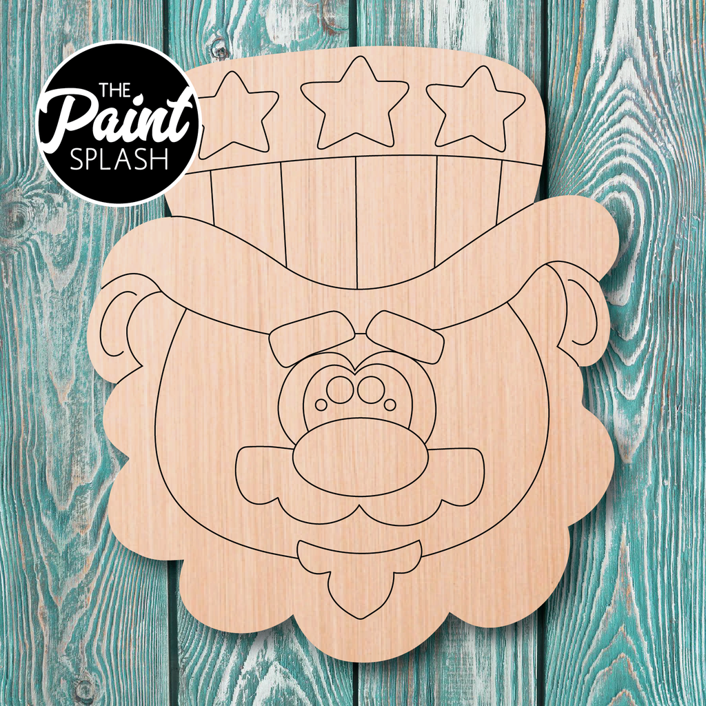 The Paint Splash Uncle Sam Wooden Cutout