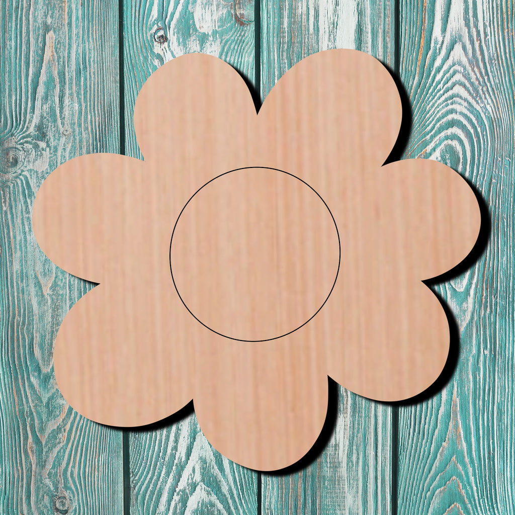 Flower Wooden Blank