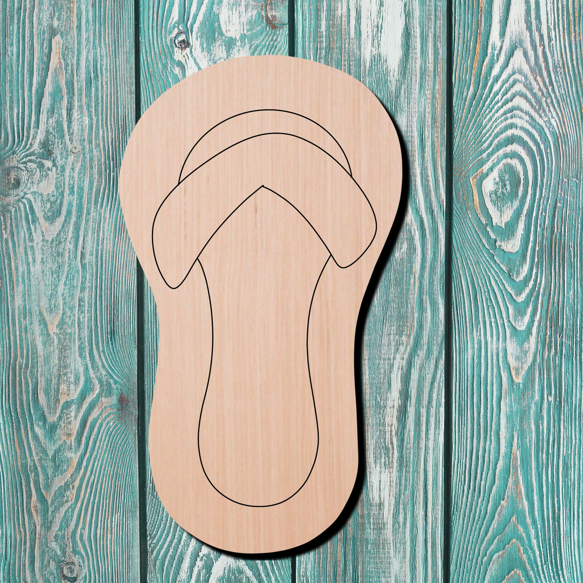 Flip Flop Wooden Blank Kitsch And Confetti