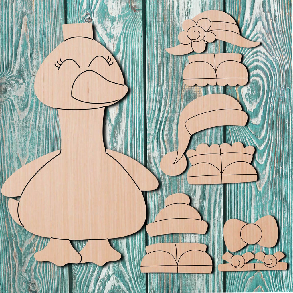 Kitsch & Confetti Interchangeable Goose Wooden Cutout