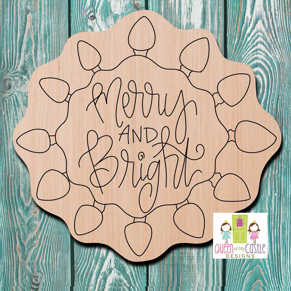 QOMC Christmas Wooden Cutout