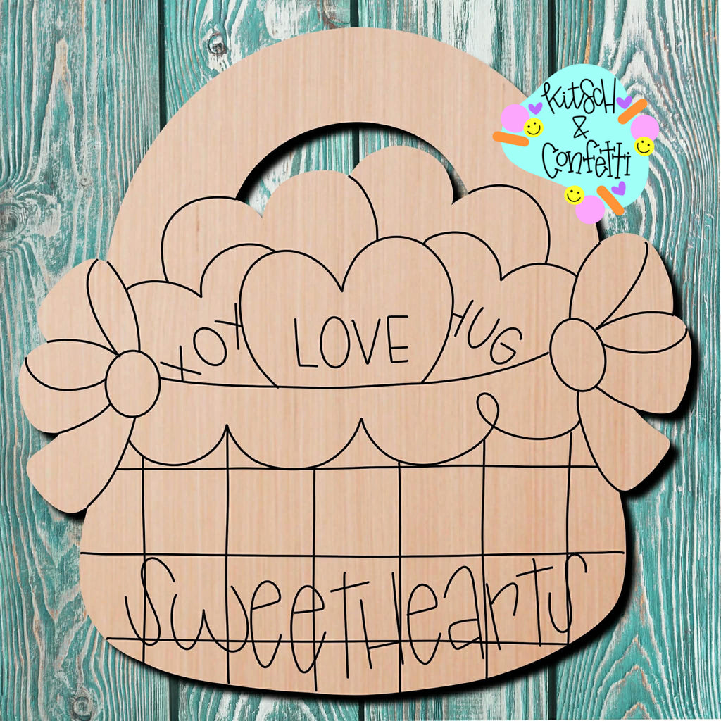 Kitsch & Confetti Valentine Sweetheart Basket